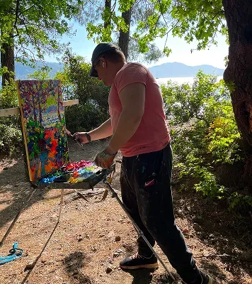 Турецький пейзаж на полотні