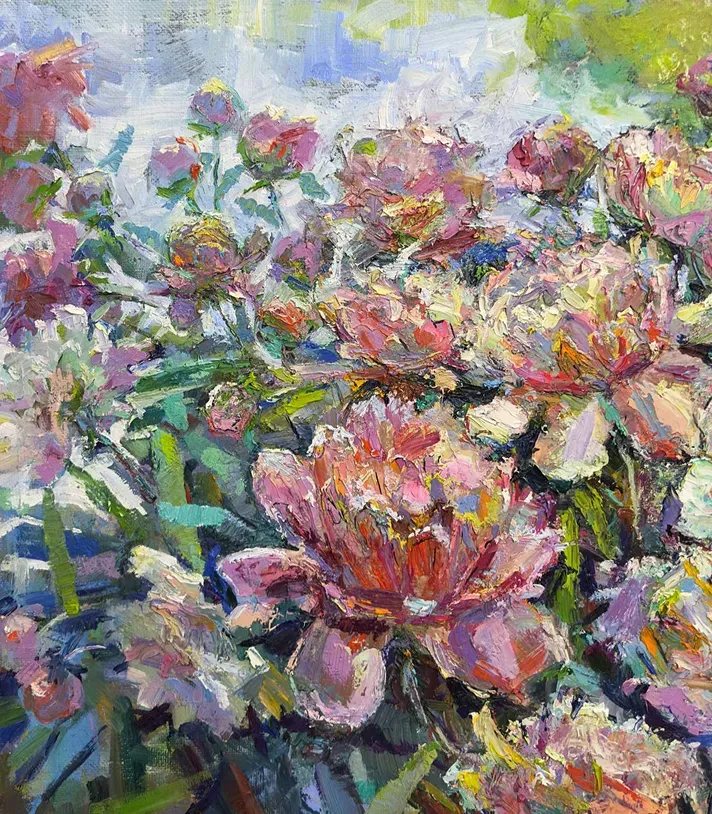 Картина 'У нашому полісаднику', 2023 рік, 70×80см