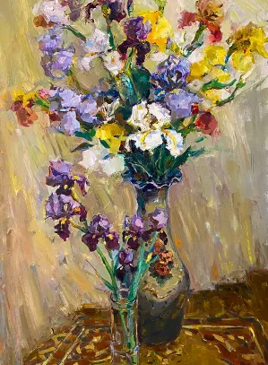 Picture “Irises”, 2014, 120×80cm. Author - Oleksii Chebotaru